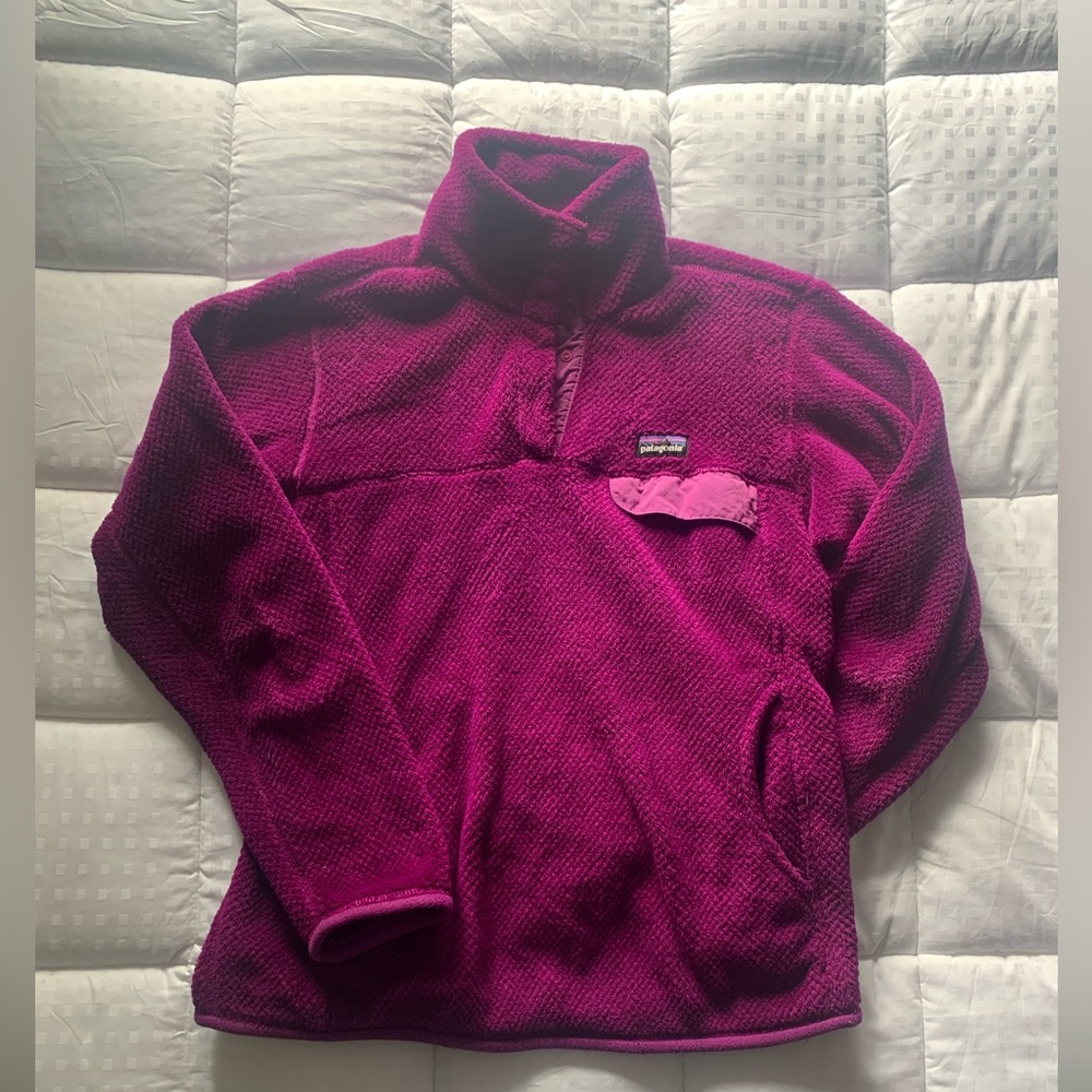 Magenta Snap Fleece Patagonia Pullover